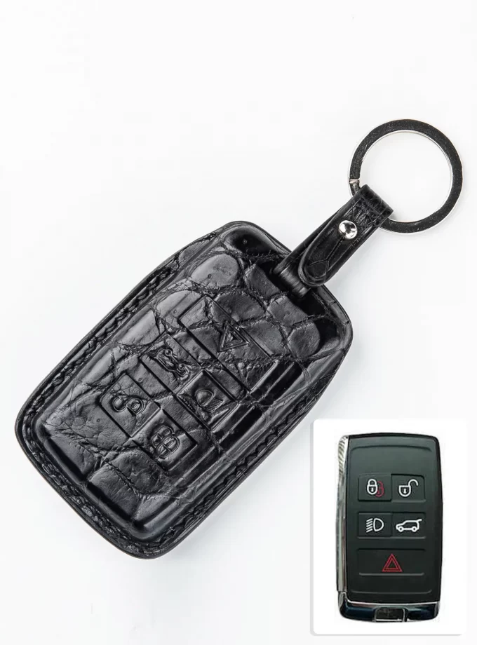 Шкіряний чохол для ключа Range Rover зі шкіри крокодила TM-895