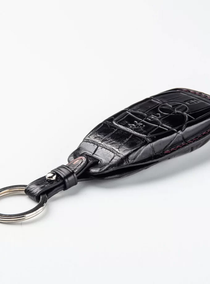Шкіряний чохол для ключа Mercedes-Benz зі шкіри крокодила TM-897