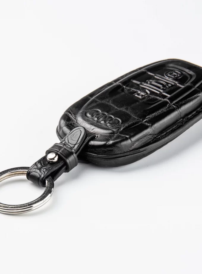 Шкіряний чохол для ключа Audi зі шкіри крокодила TM-813