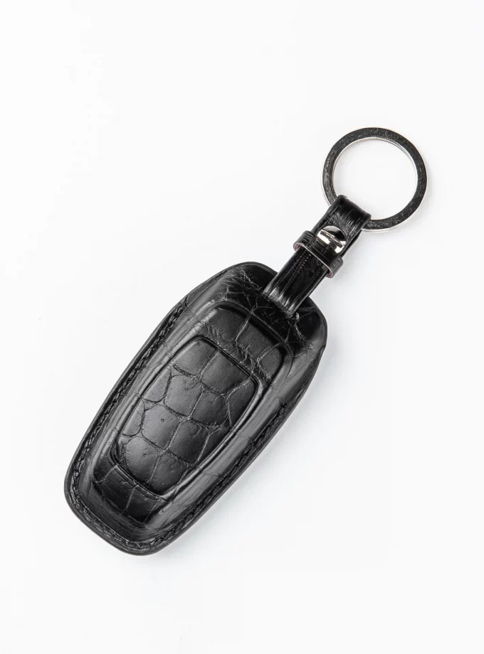 Шкіряний чохол для ключа Audi зі шкіри крокодила TM-814