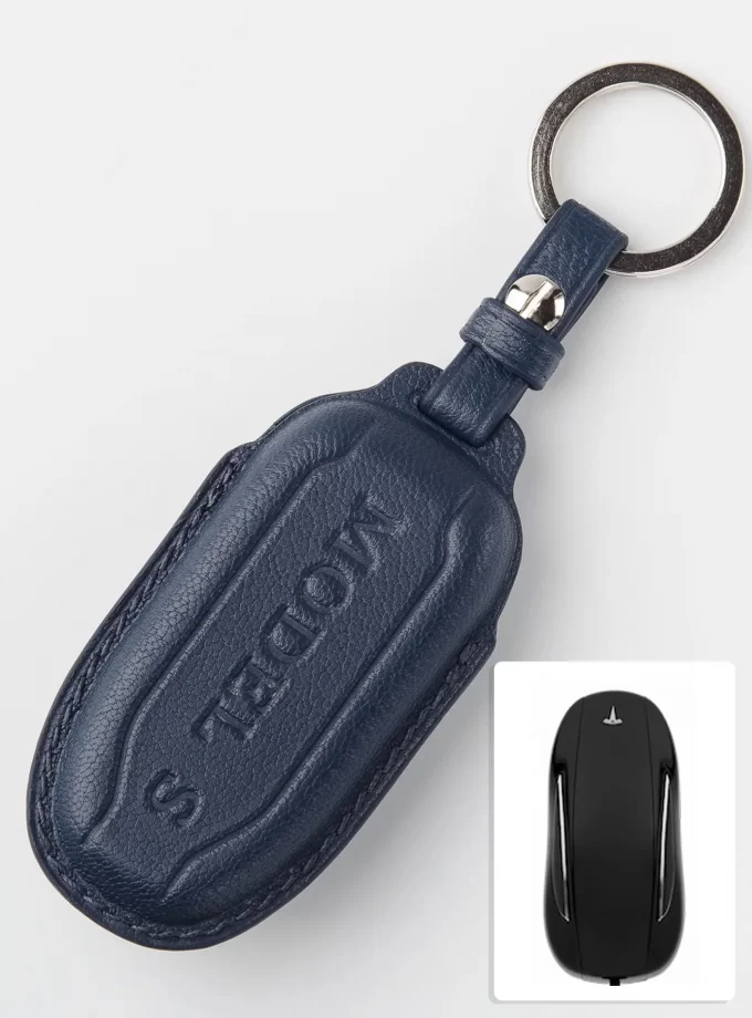 Шкіряний чохол для ключа Tesla Model S TM-944