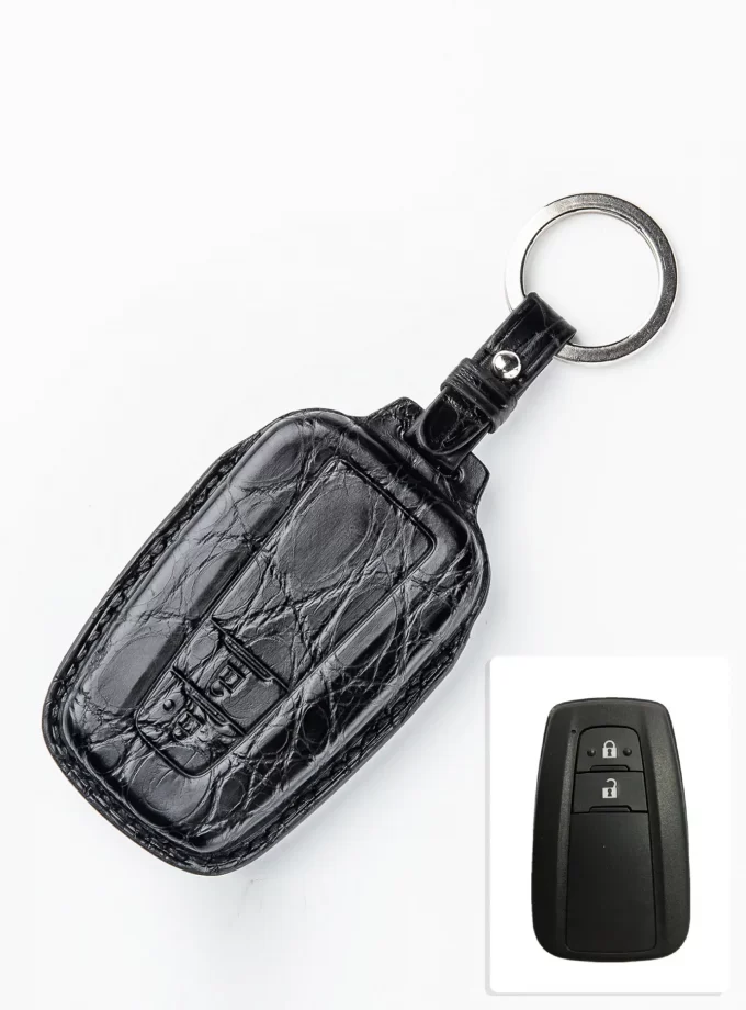 Шкіряний чохол для ключа Toyota зі шкіри крокодила TM-901