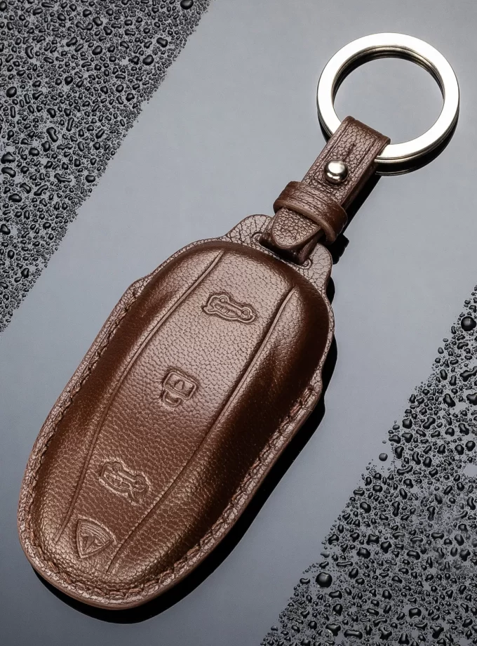 Шкіряний чохол для ключа Tesla Model S TM-941