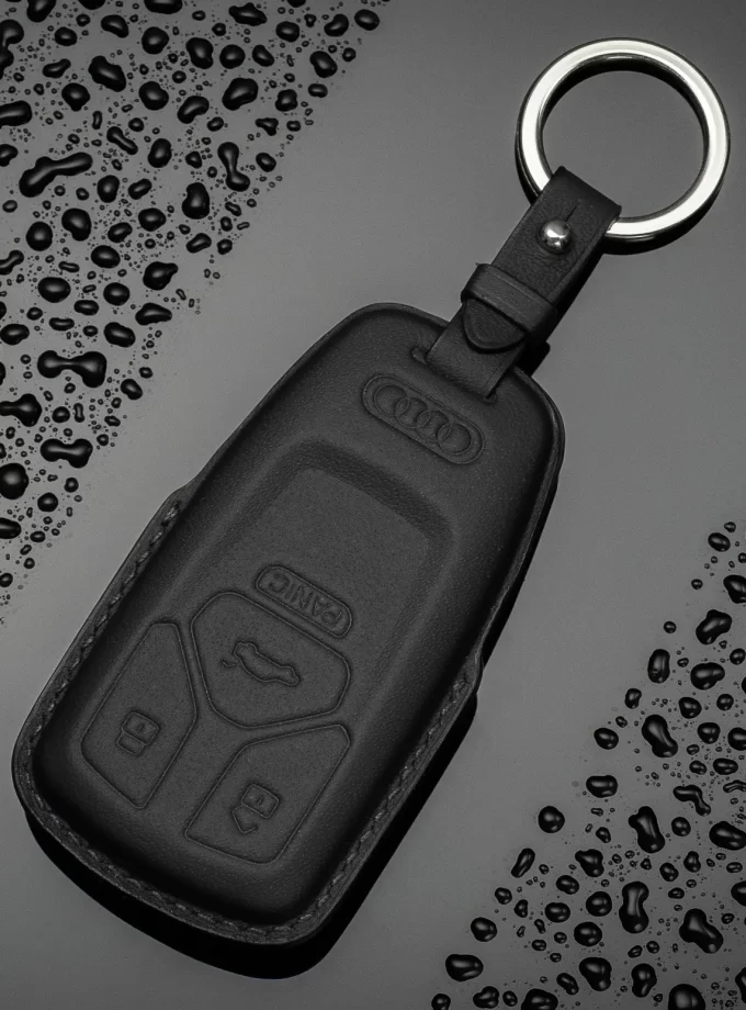 Шкіряний чохол для ключа Audi з кнопкою Панік TM-618