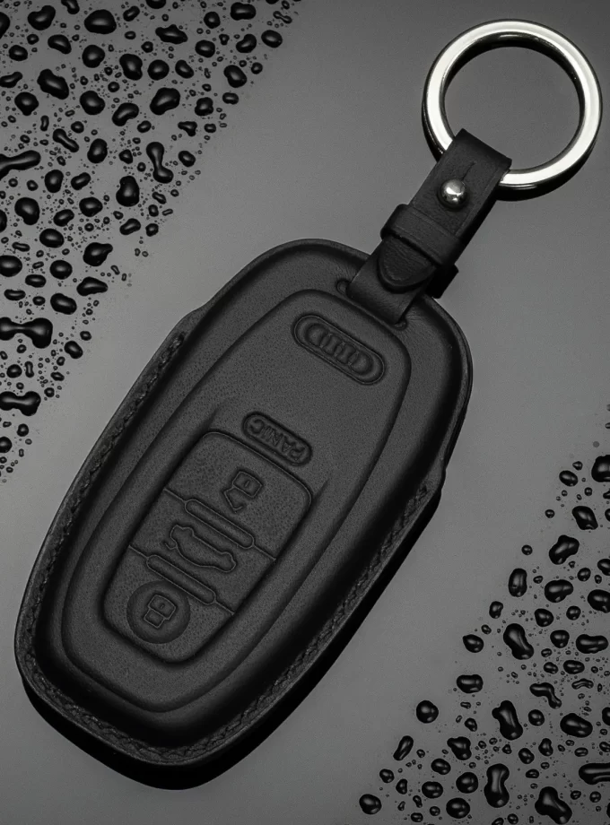 Шкіряний чохол для ключа Audi з кнопкою Панік TM-619